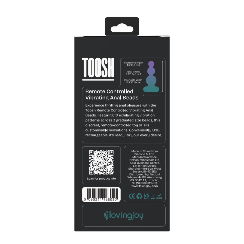 Toosh Remote Controlled Vibrating Anal Beads - Image 9